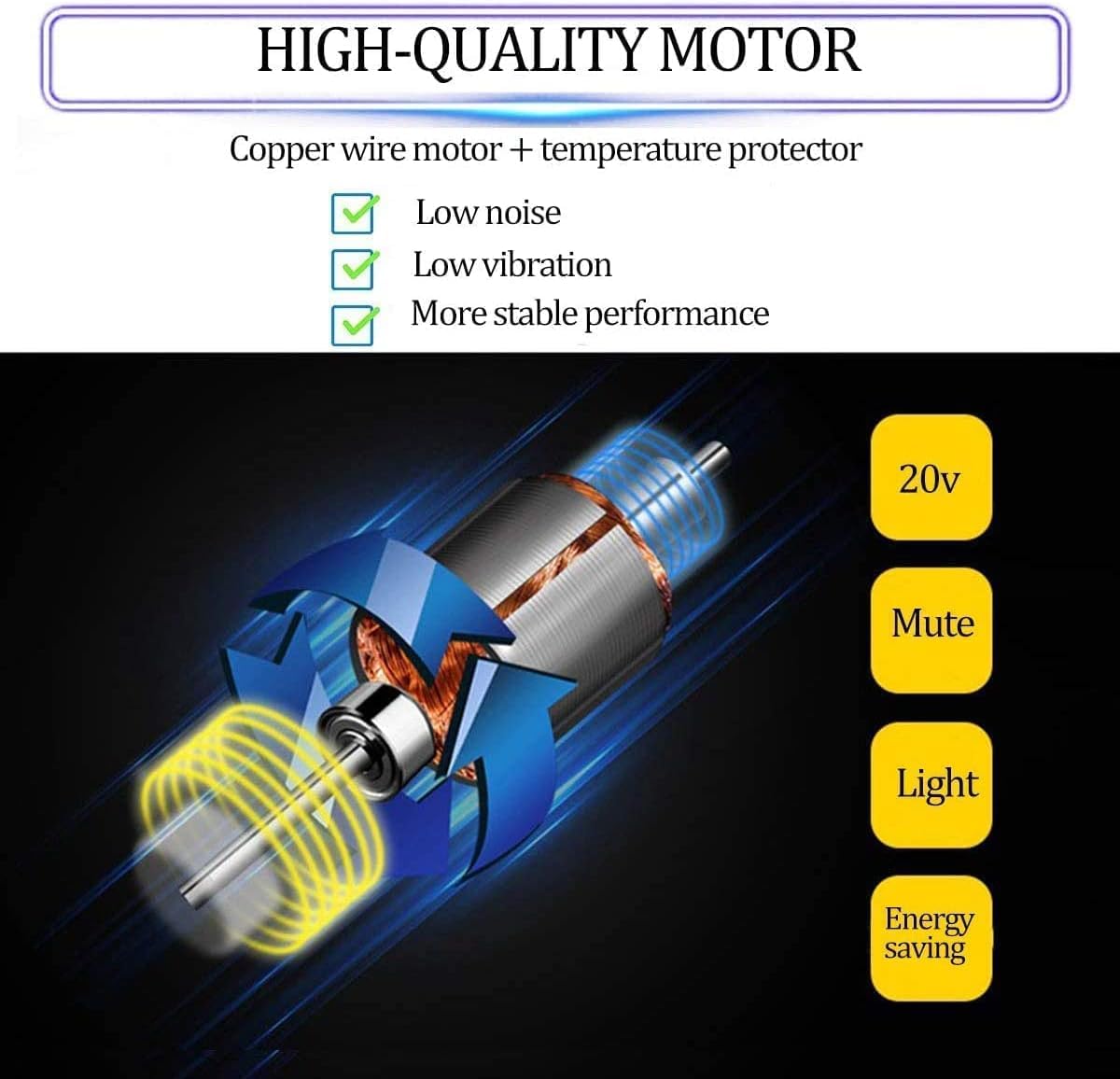 Cultivador inalámbrico, cultivador de jardín de 20 V, cultivador eléctrico Ajustable(Giallo)
