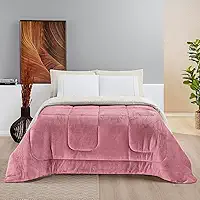 Cobertores KING size FOFÃO Gigante Lã Manta Cobertas Sherpa Edredom Grosso Coberdrom frio intenso (Rose)