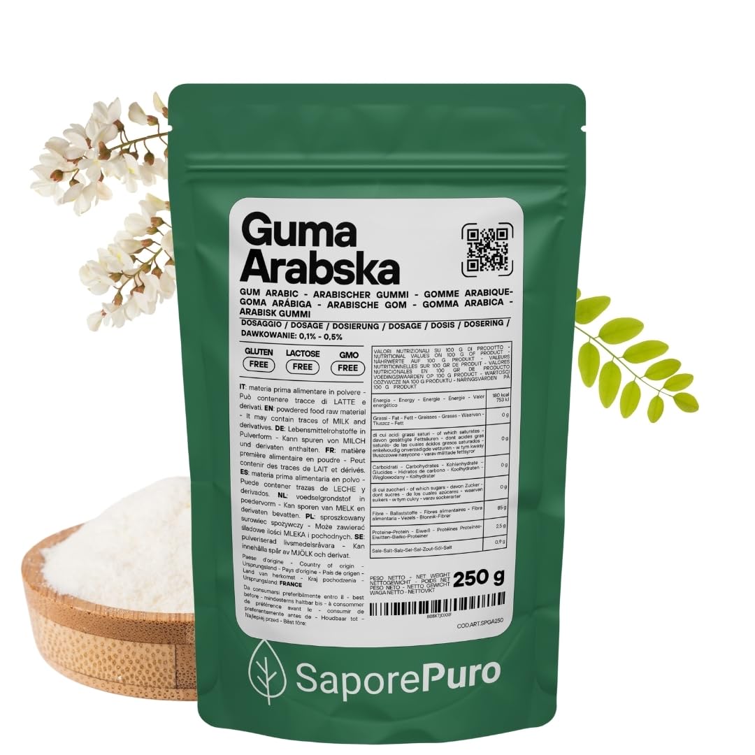 Saporepuro Guma arabska w proszku 250 gr - Arabic gum powder