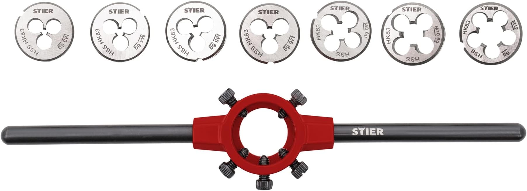 Filiera In HSS KS Tools M10X1 - Per Filettature Metriche A Passo Fine, Acciaio Ad Alto Carico - Foto 12