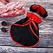 Jetec Halloween Cat Cape Costume Red Black Pet Cloak and Adjustable Horn Headdress for Halloween Pet Apparel Christmas Costume for Small Dogs and Cats Cosplay