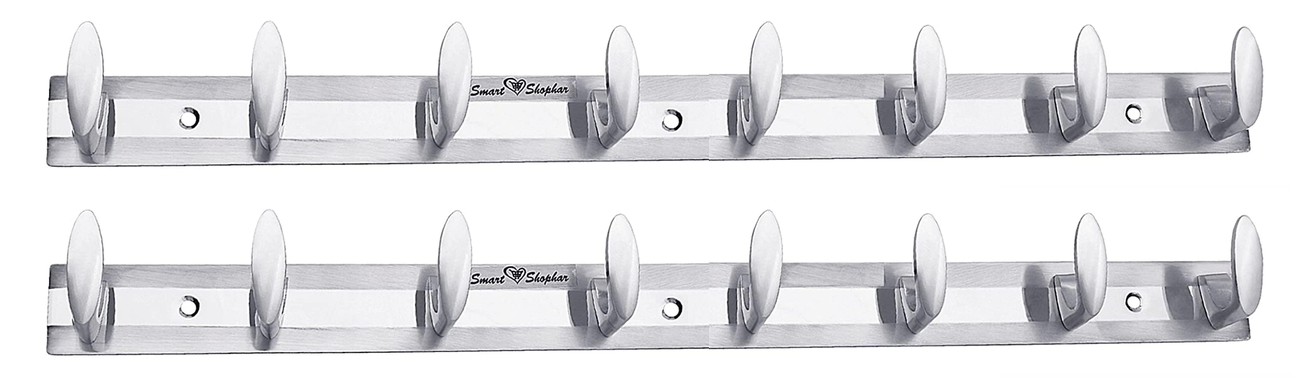 SMART SHOPHAR Trums Wall Hook 5 Legs Silver, Pack of 2 / Heavy Duty Hanger for Hanging Keys, Cup, Coat, Hat, Apperals, Kitchens Towel in Bathroom & Office/Screws with Plastic Plugs-picture-23