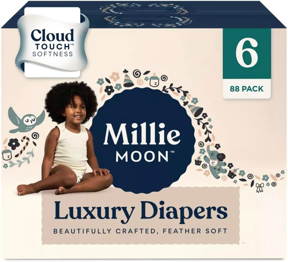 Millie Moon Luxury Diapers (Size-6 and Count-88)