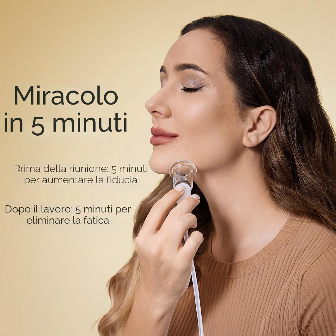 Set di 6 coppettazioni facciali elettriche in vetro, 3 in 1, strumenti per il viso Gua Sha, massaggi per la cura della pelle del collo degli occhi, 3 ventose, per cellulite, riduzione del gonfiore