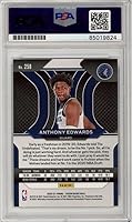 Vista 2 de Anthony Edwards 2020-21 Panini Prizm Autograph Rookie Card #258 PSA/DNA 10 (azul claro)