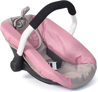 Bayer Chic 2000 708 36 - Asiento de Coche para muñecas de bebé, portamuñecas, Osito, Color Rosa