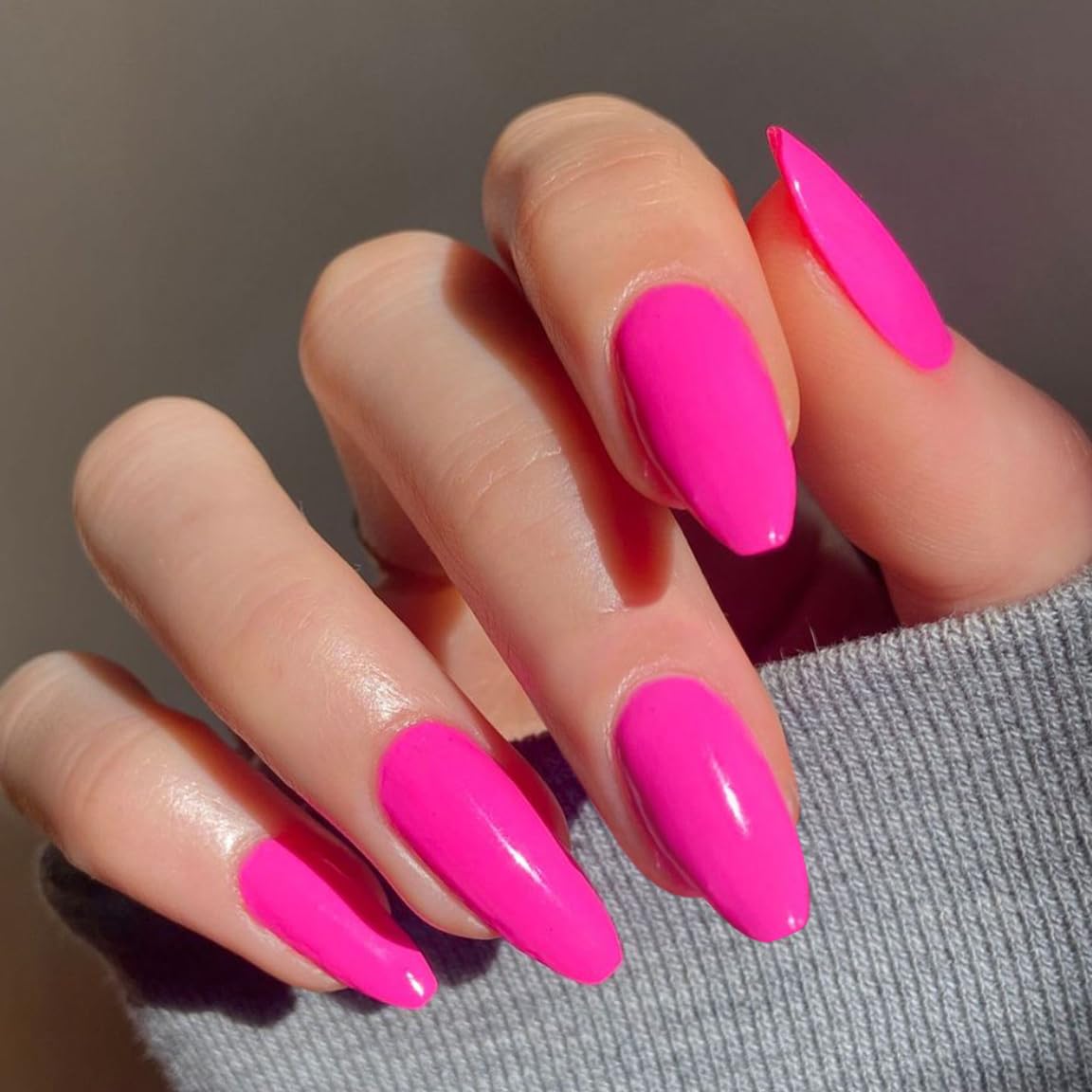 JMEOWIO Gel Nail Stickers Red Pink Semi Cured Gel Nail Strips Wraps UV/LED Nails Art Design Decoration Accessories