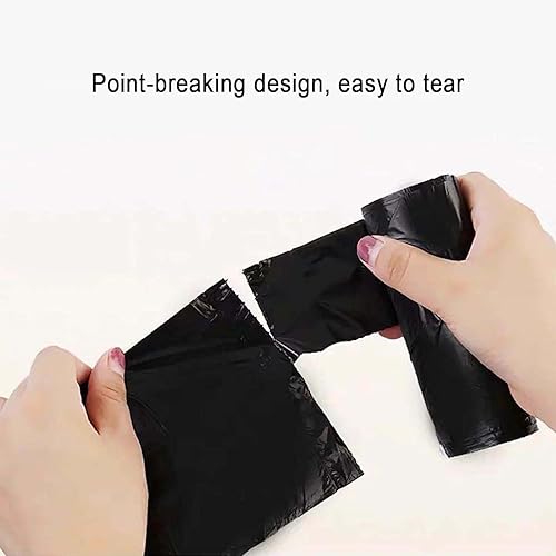 Miniatura 2 de Bolsas de basura pequeñas, bolsas de basura negras fuertes, sin perfume, forro grueso adecuado para dormitorio, hogar, cocina, 6 galones, 120
