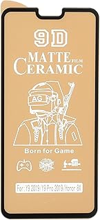 Ceramic Screen Protector, 9H Hardness, Full Coverage, Ultra Clear, Bubble Free Easy Installation, High Touch Sensitivity Compatible with Huawei Y8S Y9 (2019) - Black