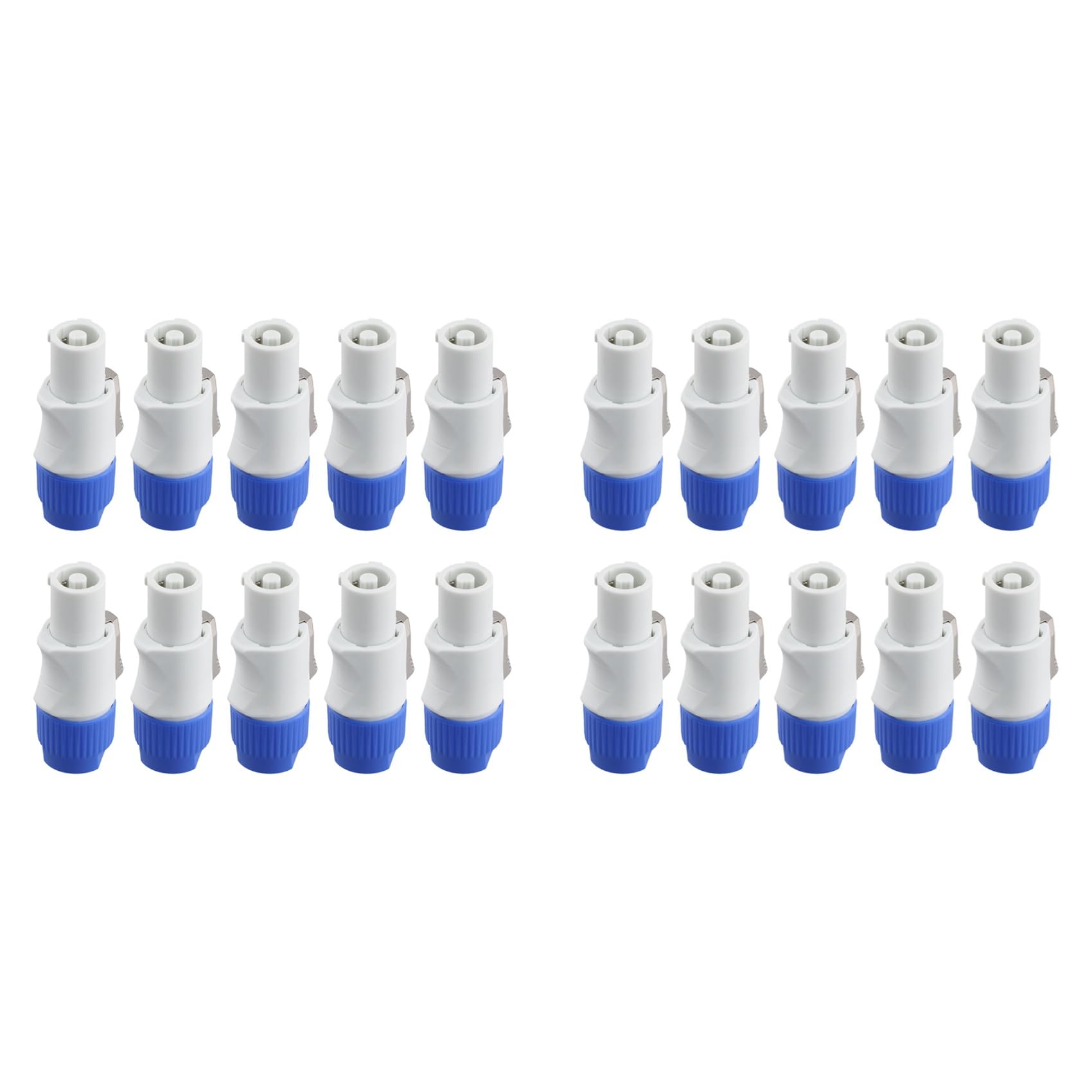 Ctrlzs Men's Light 20Pcs 3 Pin Powercon Connector Signal Input Jack For Beam Stage Power Output