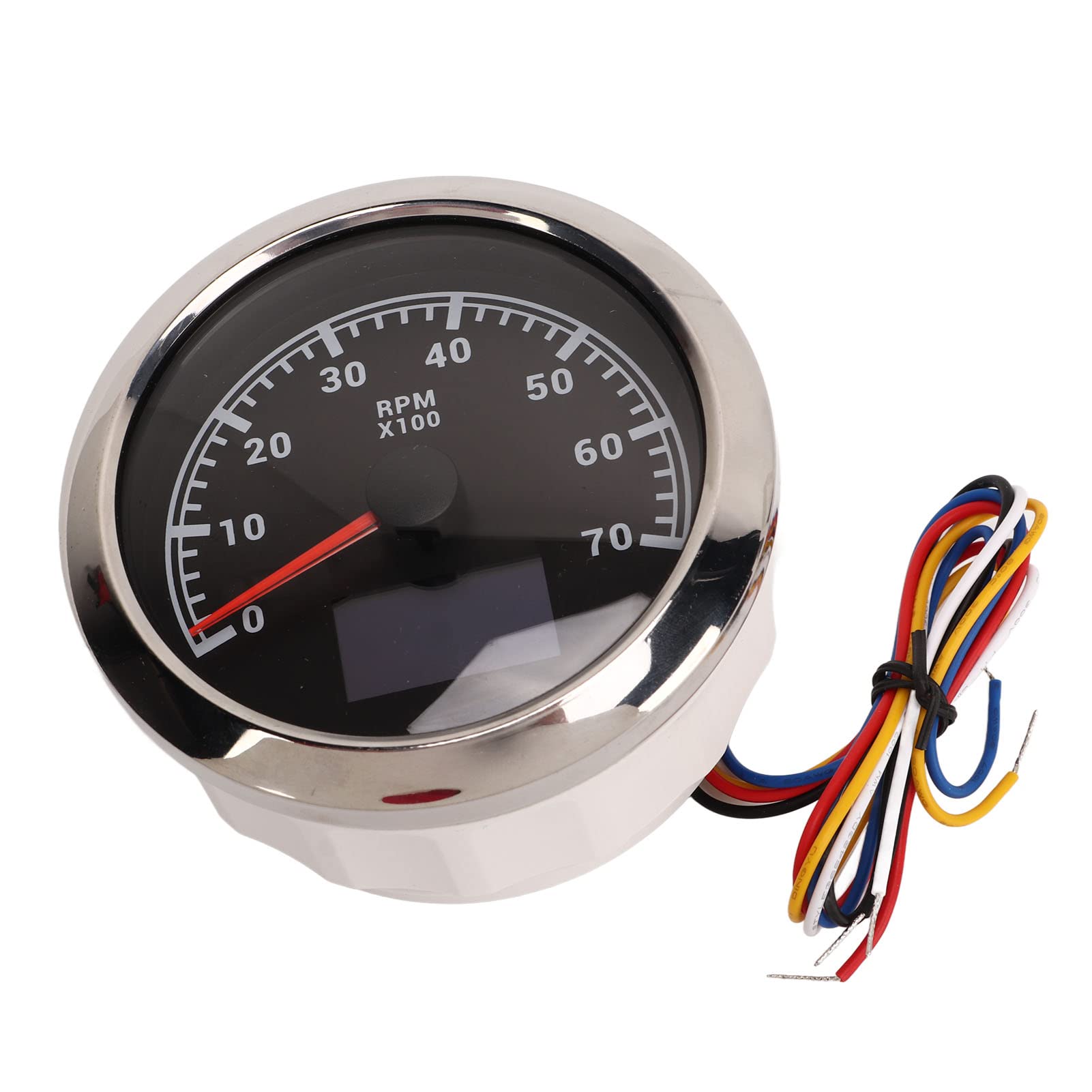 Medidor digital, 3 en 1 85 mm 7000 RPM Tacómetro Medidor DC 9-32 V Temperatura del agua Presión de aceite Medidor de RPM para RV Yate Barco