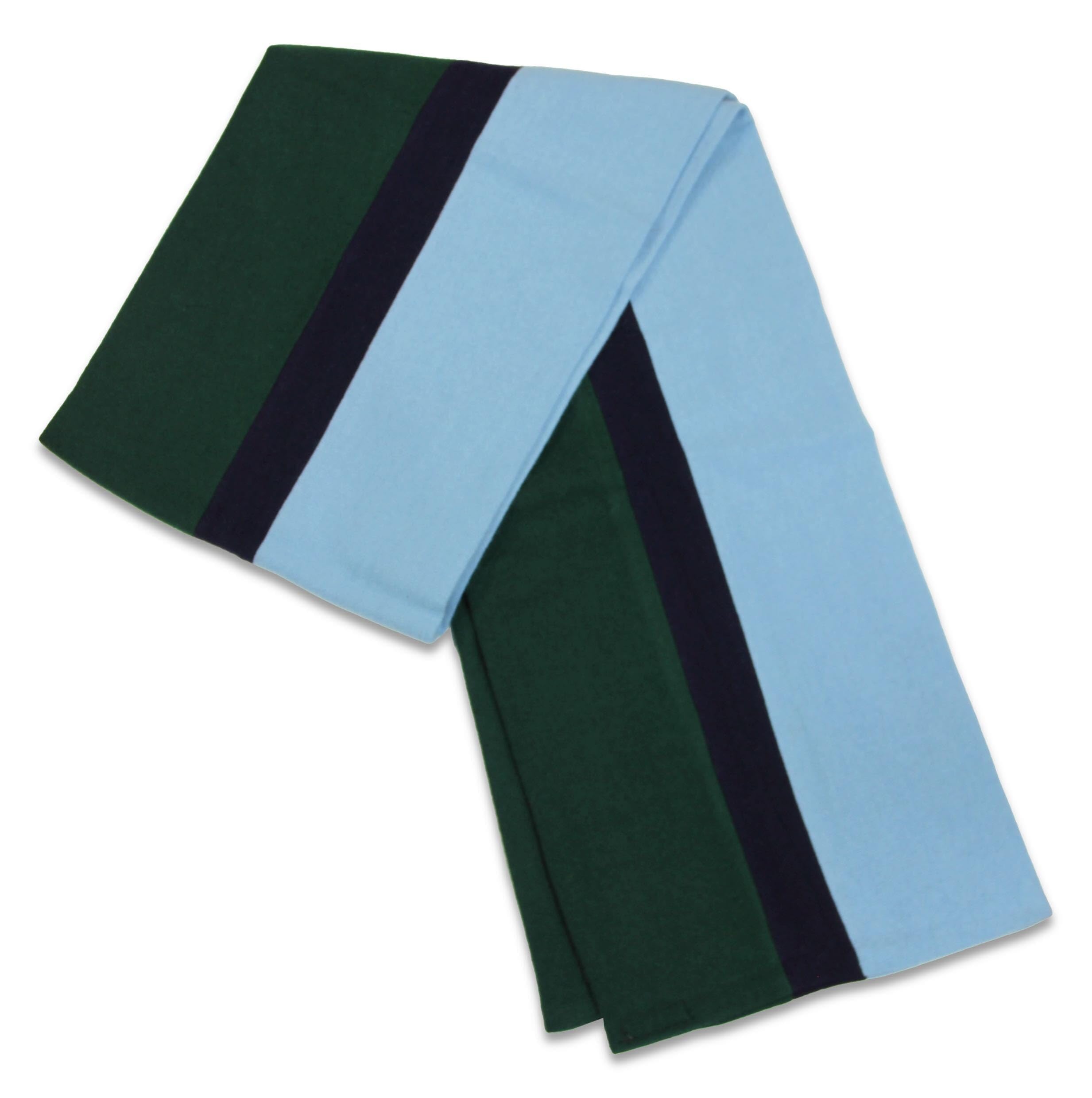 The Regimental Shop Men's Sky Blue/Navy Blue/Green Royal Corps Of Signals Regital Scarf