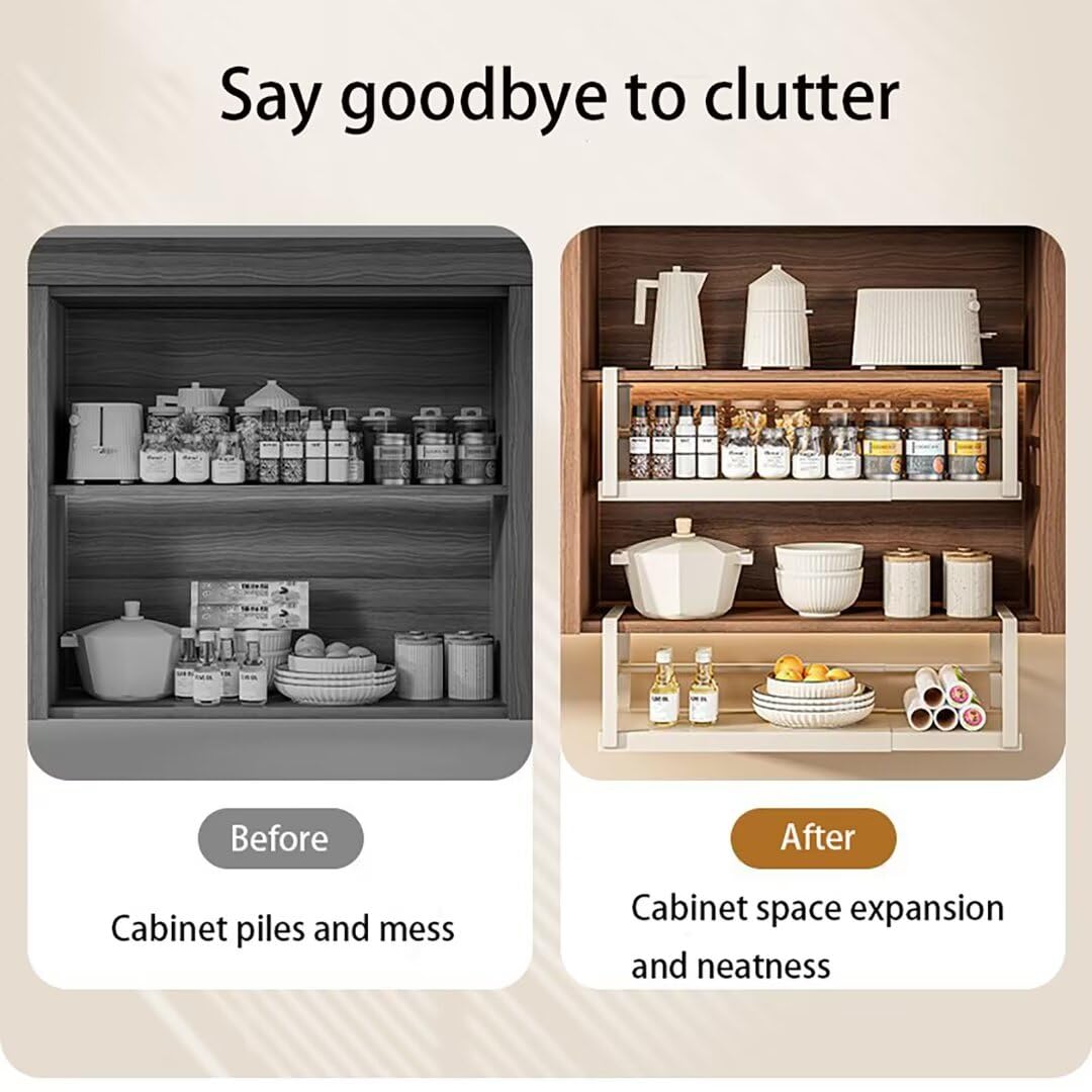 Cesta para debajo del estante – Cestas colgantes de metal para cocina, baño, oficina, armarios y cabina – Ahorro de espacio en blanco