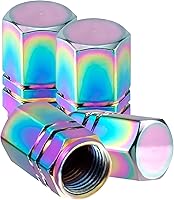 Vista 12 de Alpmosn Tapas de vástago de válvula de neumático de aluminio, cubiertas de válvula de rueda, tapa de neumático a prueba de polvo, accesorios