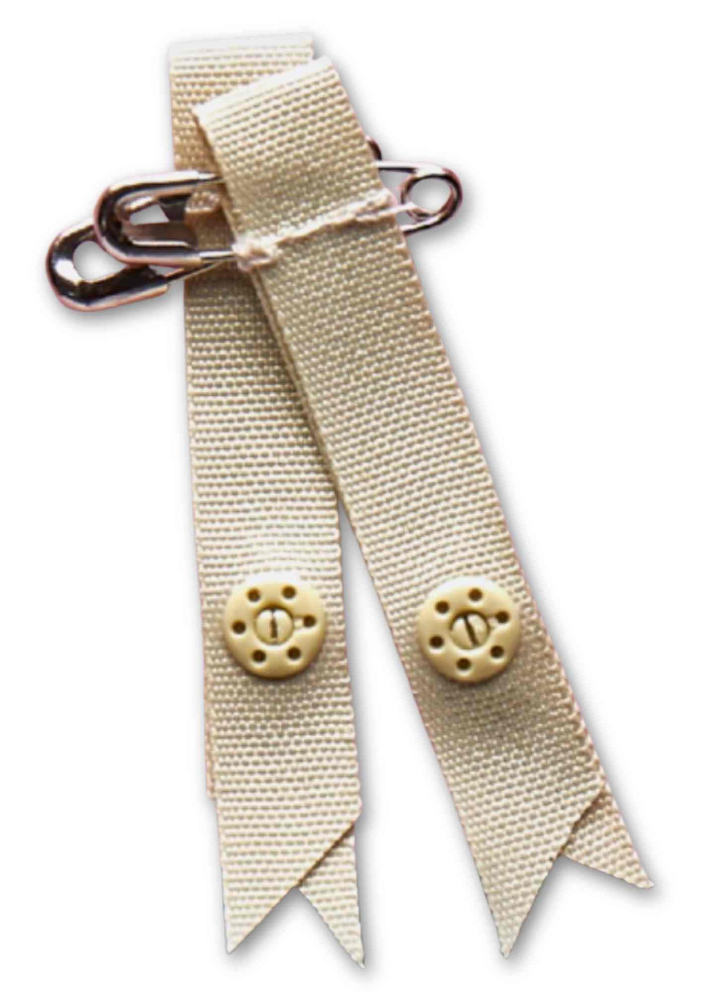 Hemline H788.S | Skin Bra Shoulder Strap Retainer | 1 Pair With Safety Pin