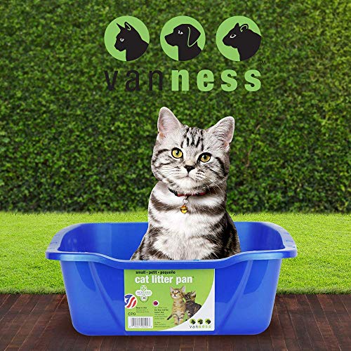 Van Ness Pets Extra Small Open Cat Litter Box, Kitten/Rabbit Size, Blue, Cp0 #TOP1