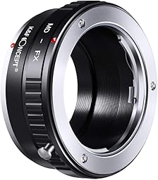 MD to FX Adapter, K&F Concept Lens Mount Adapter for Minolta MD MC Lens Mount Adapter for Fujifilm Fuji X-Series X FX Mount Body Mirrorless Suitable for Fuji XT2 XT20 XE3 XT1 X-T2