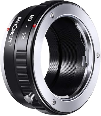 MD to FX Adapter, K&F Concept Lens Mount Adapter for Minolta MD MC Lens Mount Adapter for Fujifilm Fuji X-Series X FX Mount Body Mirrorless Suitable for Fuji XT2 XT20 XE3 XT1 X-T2