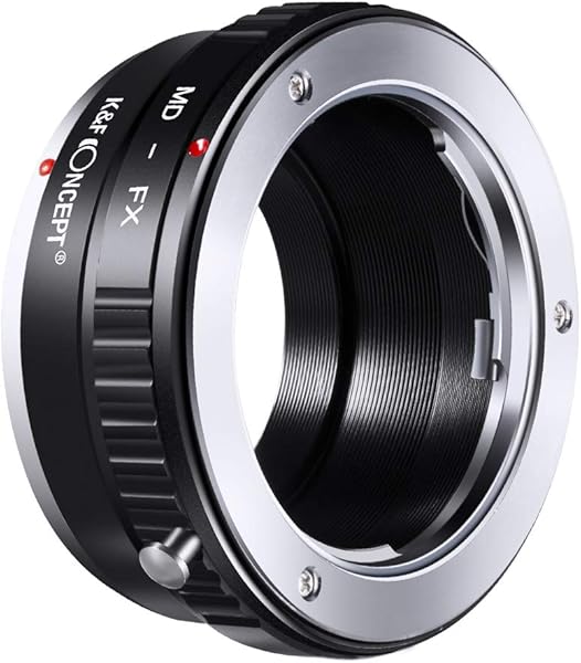 MD to FX Adapter, K&F Concept Lens Mount Adapter for Minolta MD MC Lens Mount Adapter for Fujifilm Fuji X-Series X FX Mount Body Mirrorless Suitable for Fuji XT2 XT20 XE3 XT1 X-T2