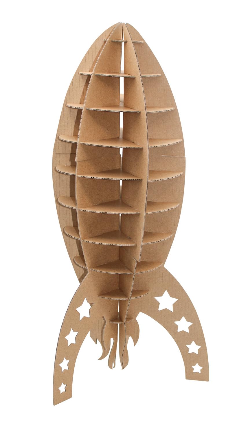 MÉGACRÉA Cardboard Rocket Model Large 42 x 19 cm