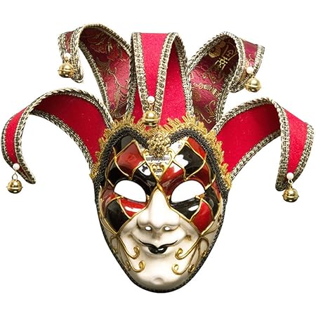 Blevet Venetian Mask Joker Carnival Masquerade Ball Carnival Mz011 Red Amazon De Spielzeug