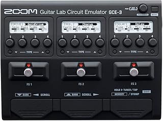 GCE-3 Guitar Lab Circuit Emulator, Compact USB Audio Interface for Emulation of Zoom Effects Processors Using Guitar Lab Software