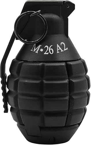 M26 CS Grenadas de mano Juguetes Modelo de juguete de resorte de impacto para juegos de batalla Tactcial Airsoft Paintball (negro)