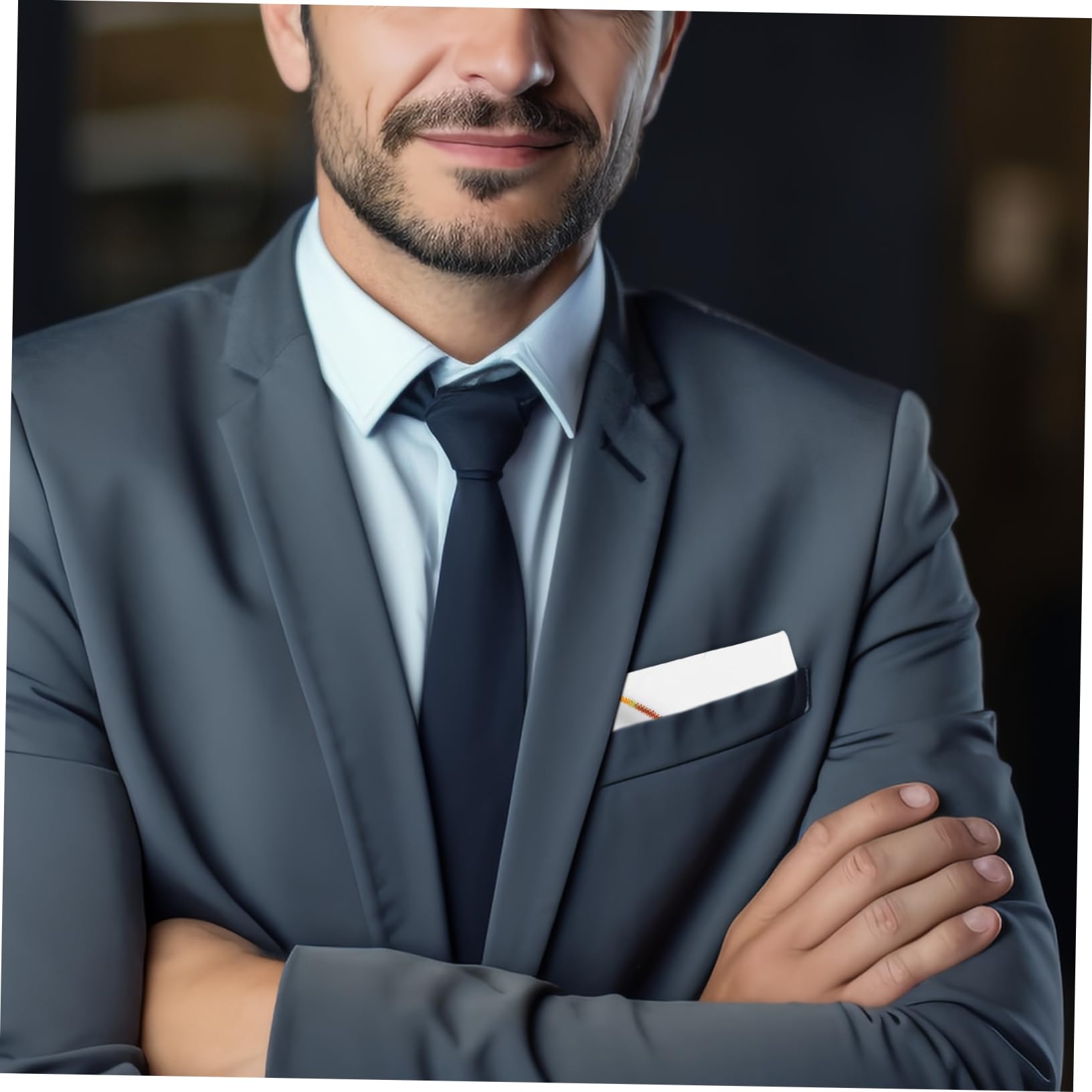 FOMIYES Men Pocket Square Handkerchief Decorative Fabric Handkerchief for Suits Casual Events and Special Occasions Trim