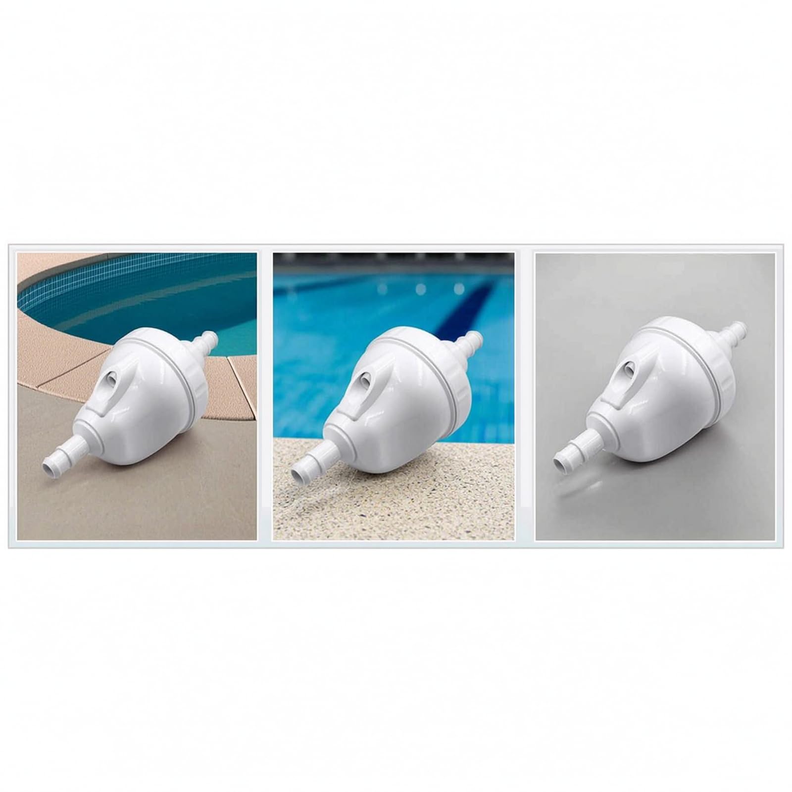 Harilla Vanne Nettoyage Piscine en PVC avec Raccord à Double Embout pour Aspiration Efficace s Débris