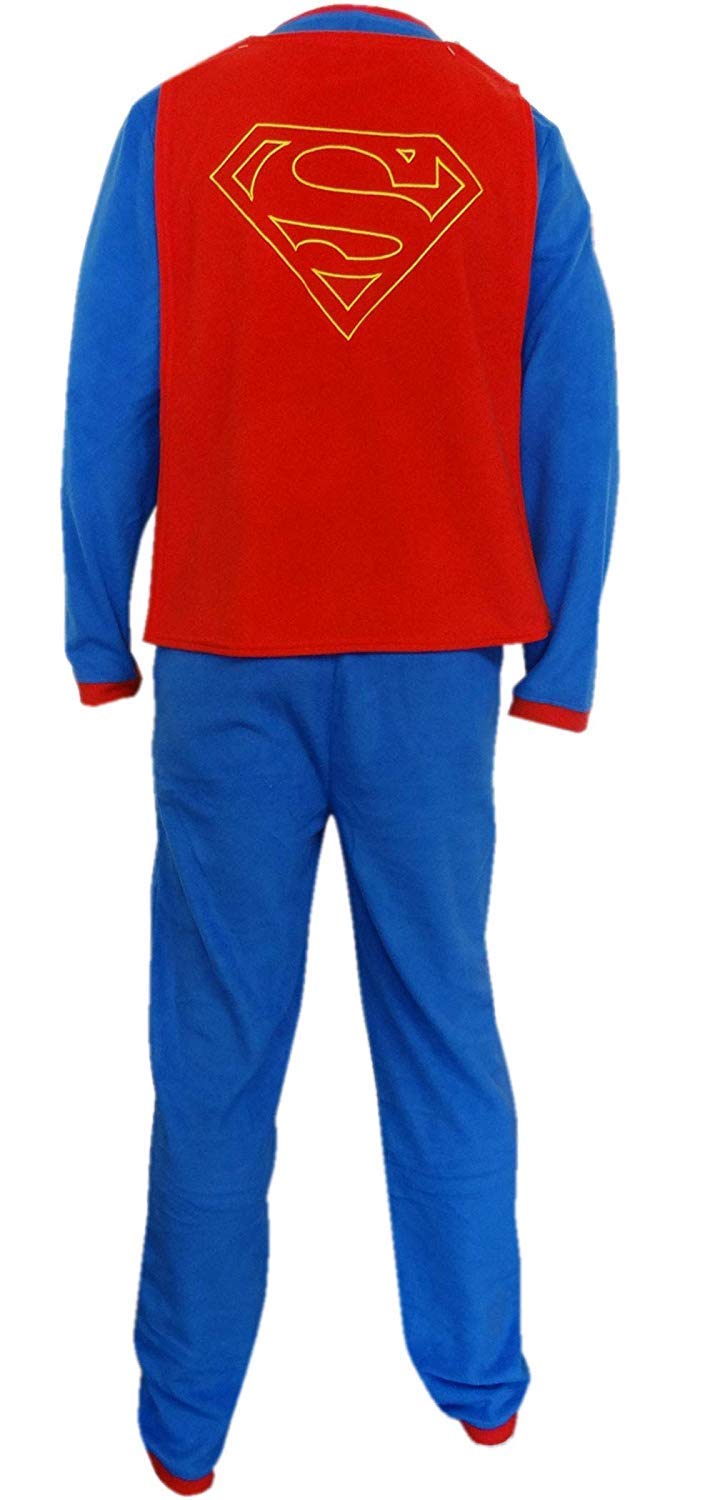 Disfraz de Superman DC Comics para adultos, pijama para cosplay