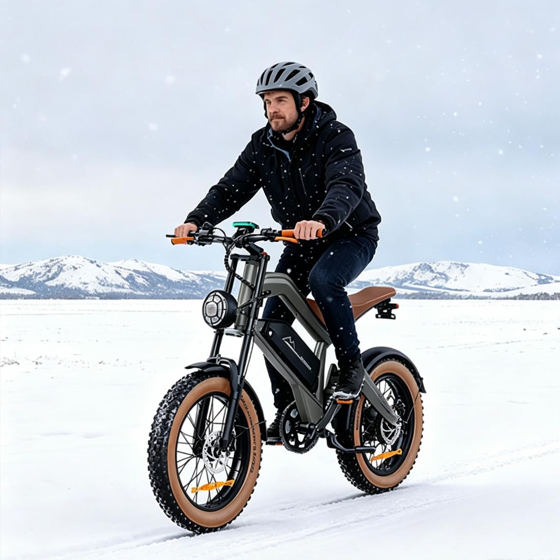 M20 è una bicicletta elettrica per adulti con pneumatici larghi da 20",batteria da 48 V 18,2 Ah,velocità massima di 25 km/h e autonomia massima fino a 160 km con pedalata assistita.