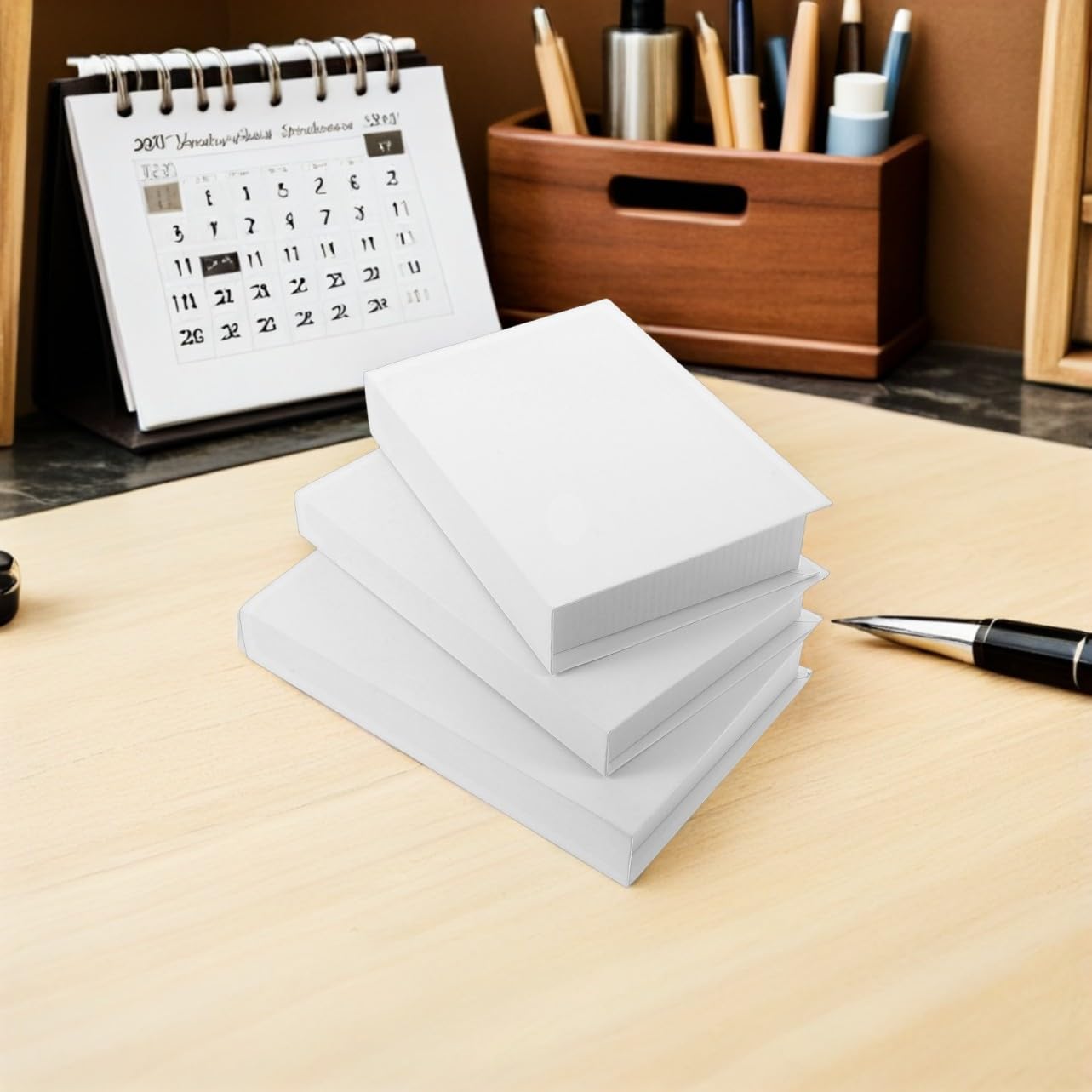 6 Pezzi Libri Finti da Decorazione Simulazione Copertina Rigida Senza Testo Accessori Decorativi Impilabili per Tavolo da Caffè Mensola Stile Country Chic per Esposizioni e