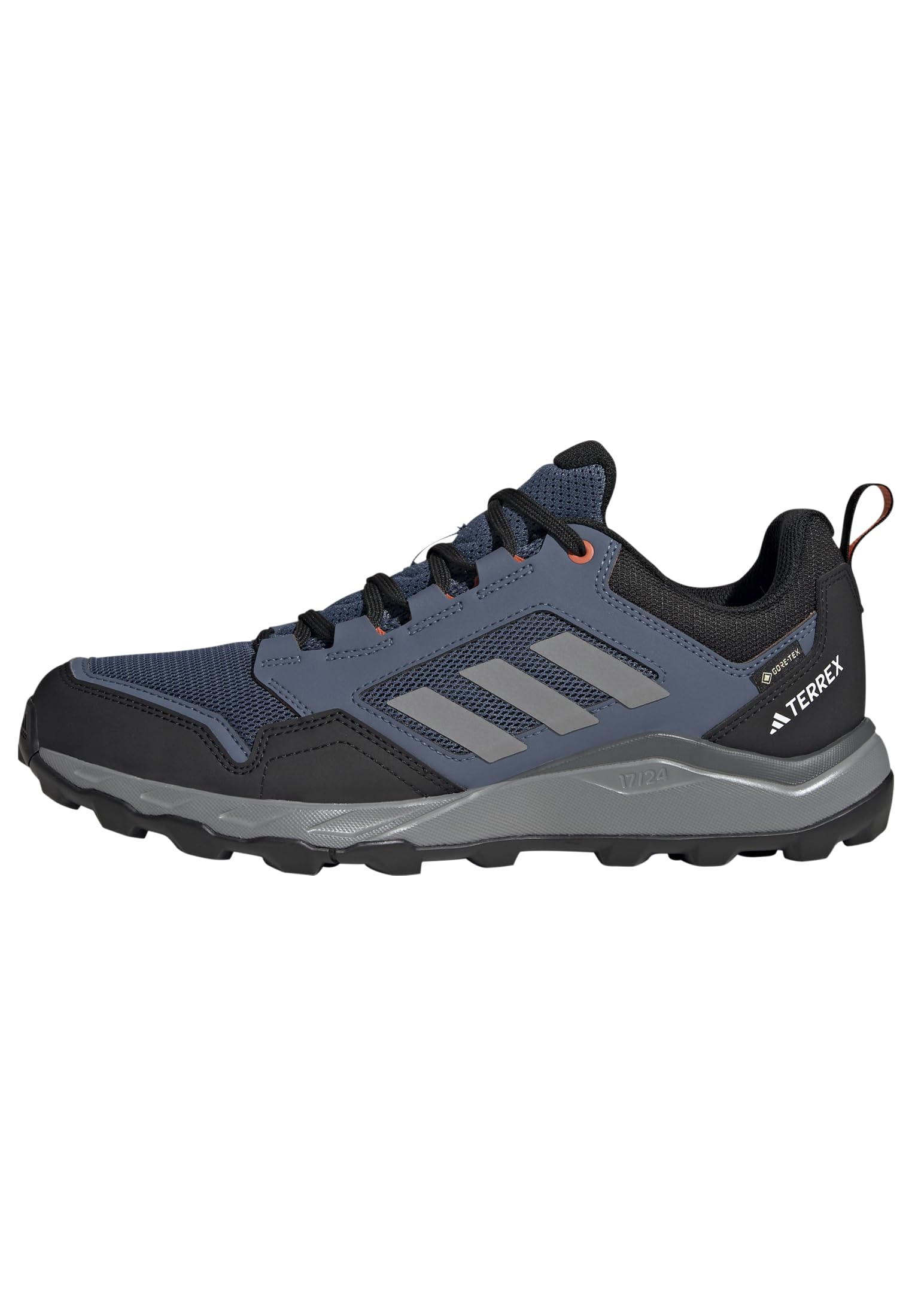 adidas Men's Terrex Tracerocker 2 Gore-TEX Trail Running Shoes, Wonder Steel/Grey Three/Semi Impact Orange, 8 UK