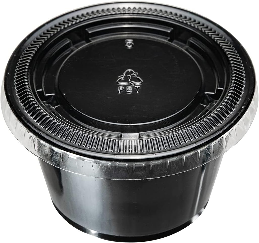 Restaurantware LIDS ONLY: RW Base 3.3 4 And 5.5 Ounce Lids Sauce Cup Lids 2000 Tight-Fitting Lids For Condiment Cups - Microwave-Safe Clear Plastic Portion Cup Lids Portion Cups Sold Separately