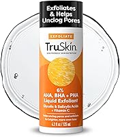 Vista 1 de TruSkin BHA Exfoliante líquido y tóner – PHA AHA BHA exfoliante suave con ácido salicílico y glicólico, vitamina C – Mejora la apariencia del tono