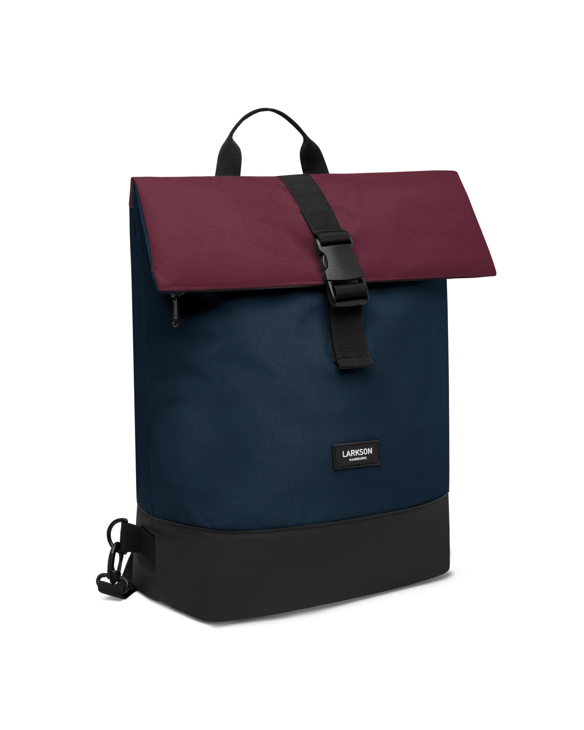 LARKSON Borse Bici Posteriore Laterali Blu Rosso - Tammo Bike - Zaino e Borsa Laterale 2 in 1 per la Bici, Realizzati con Materiale Riciclato - Idrorepellente