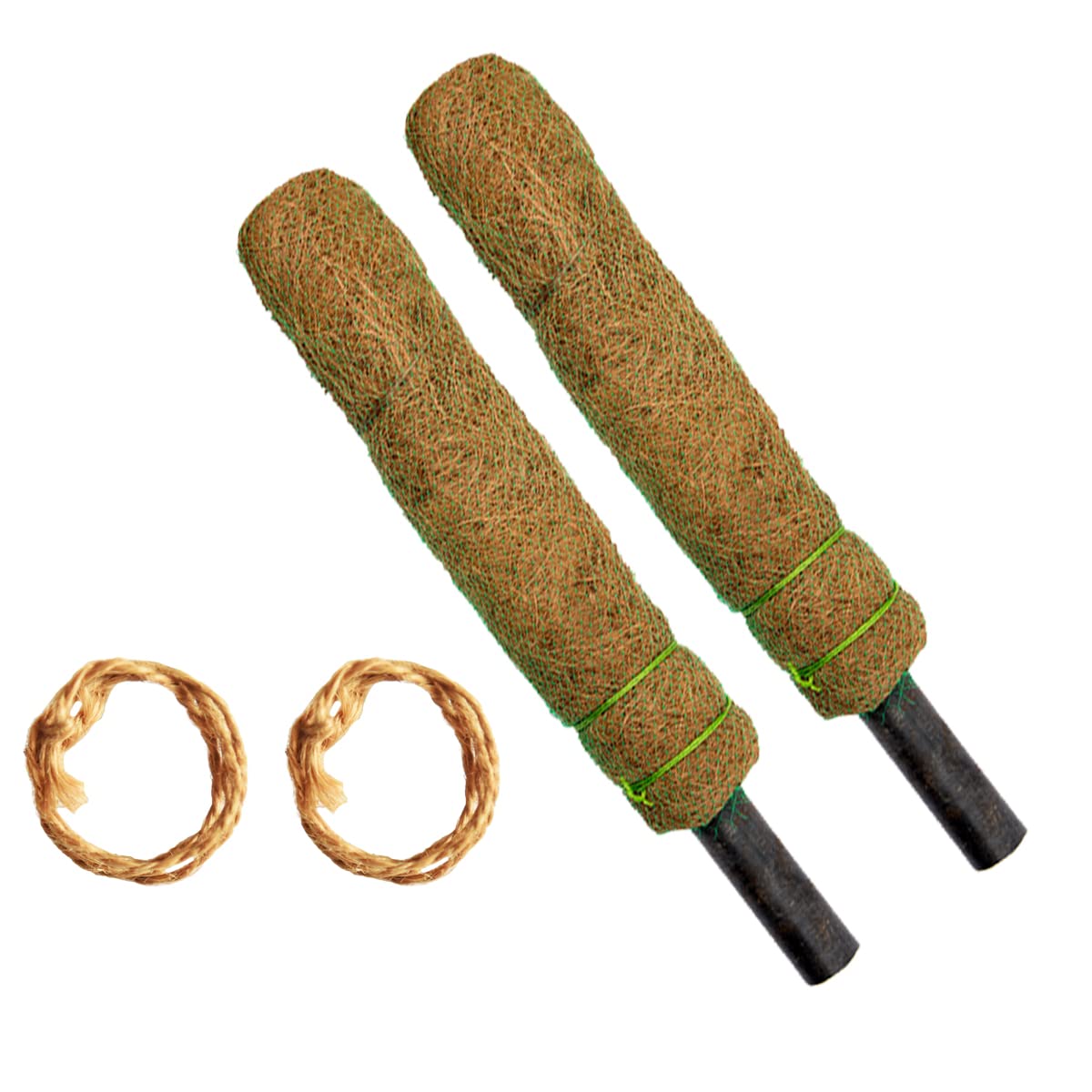 Khatarwale Coco Pole - Moss and Coir Stick for Indoor and Outdoor, CP003 (1 ft) - Set of 2 (B092DBY266) Amazon Price History, Amazon Price Tracker