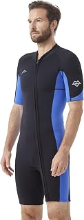 Hevto Men's 2mm Shorty Wetsuit Neoprene Shorty Wet Suit for Surfing Snorkeling Swimming Paddle Boarding