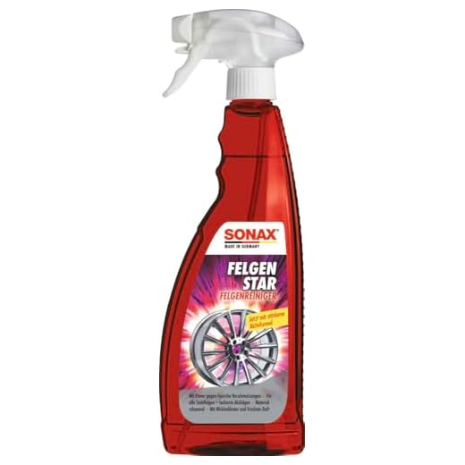 SONAX FelgenStar (750 ml) kraftvoller Felgenreiniger zur effektiven Reinigung von Stahlfelgen und lackierten Aluminiumfelgen | Art-Nr. 02274000