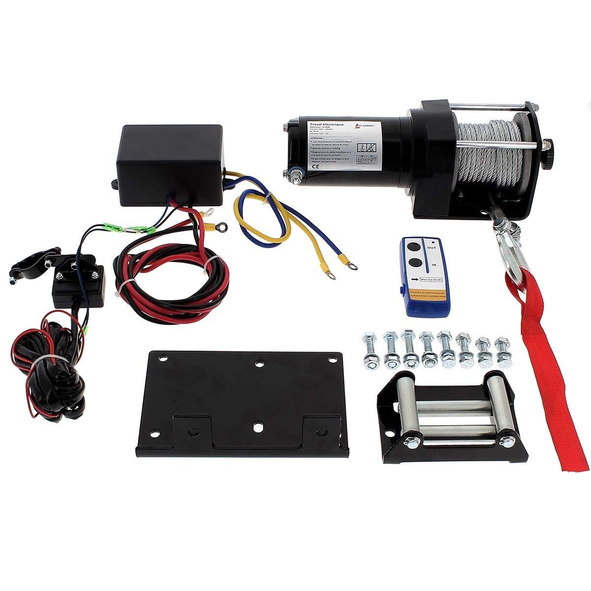 Treuil électrique avec télécommande sans Fil 1360 kg