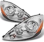 AKKON - For Toyota Sienna Halogen Type Chrome Headlights Driver Left + Passenger Right Side Replacement Pair Set