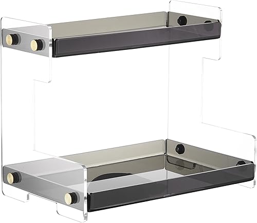 Miniatura 6 de FFK Organizador de baño, organizador de encimera de baño de 2 niveles, organizador de especias de cocina, estante de almacenamiento de encimera para