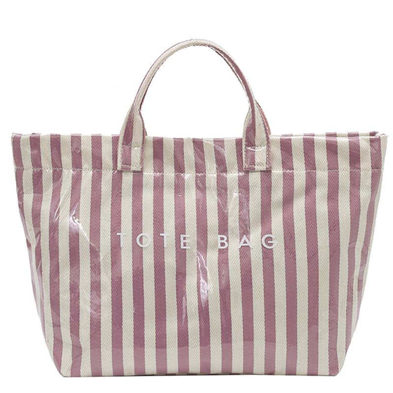 Image of Lushandy PVC Tote Bag for Women Jelly Beach Bag Top Handle Hobo Handbag | Water-Resistant, Wipe Clean, Lightweight