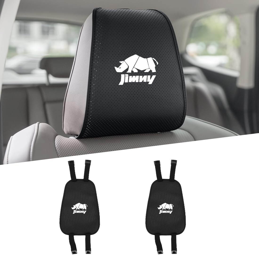 Amazon | スズキ JIMNY 専用 ヘッドレスト カバー 高密度通気孔 蒸れ