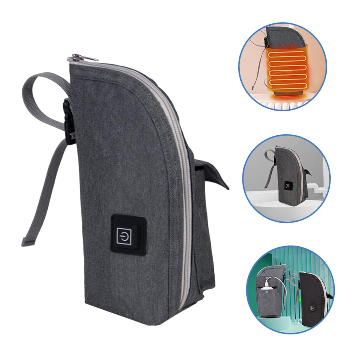 Borsa Termica Biberon Portatile per Viaggio e Cameretta | Oxford Cloth, Chiusura Zip, Formato Leggero da Trasporto, Uso Pratico per Ragazzo Ragazza
