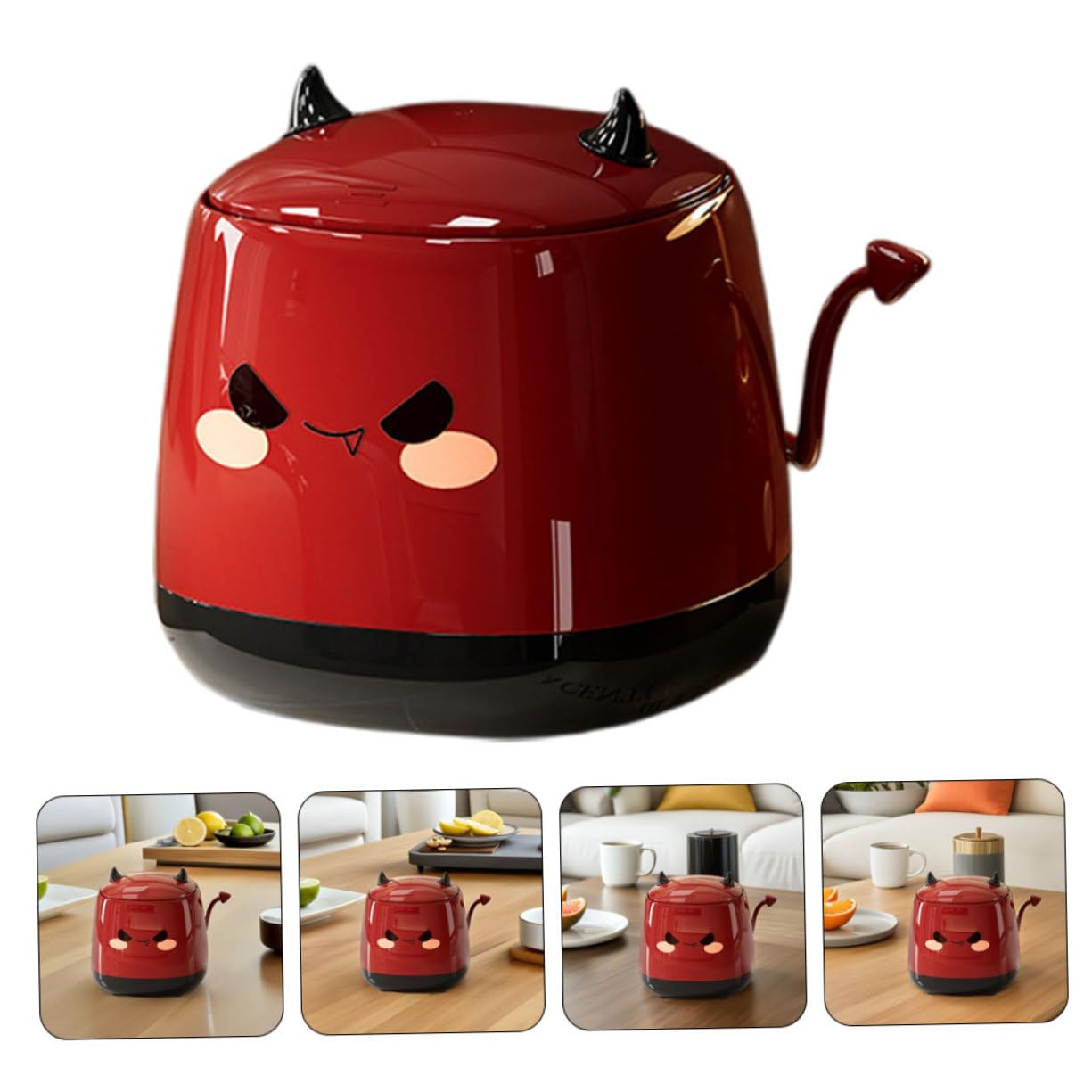 Toyvian Mini Schreibtisch Mülleimer Mit Deckel Klein Für Arbeitsplatte Winziger Abfalleimer Für Arbeitsplatte Niedlicher Schreibtisch Mülleimer Mini Abfallkorb
