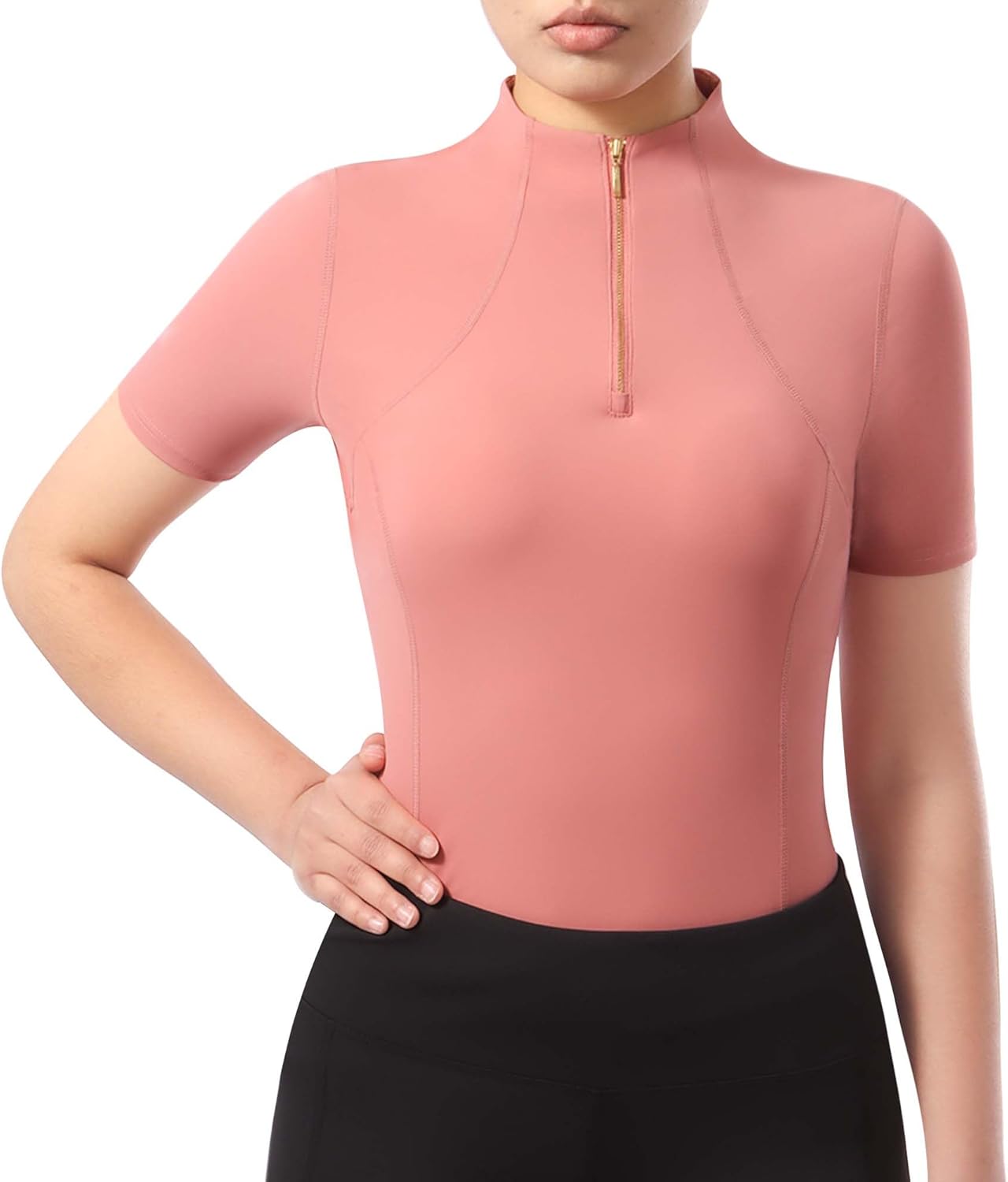 Harrison Howard Equestrian Tops for Women Short Sleeve Quick-Dry Sports Shirt