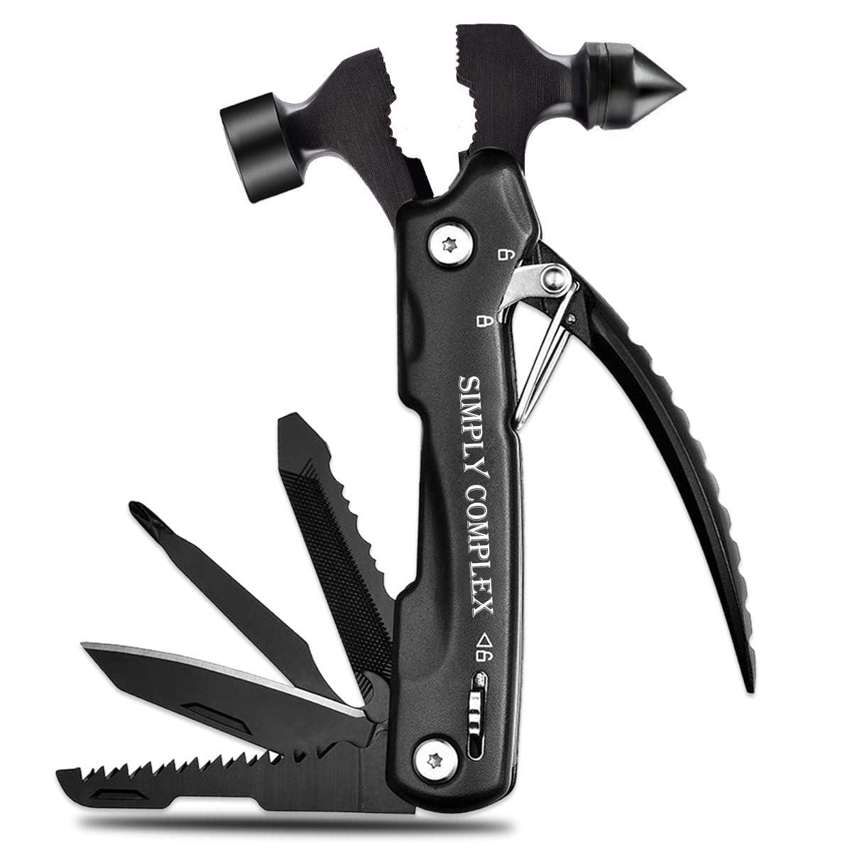 KASHA TREDS All in 1 Tool, Foldable Multitool Hammer, Portable Pocket Multi Tool with Safety Lock, Stainless Steel Folding Pliers Used for Camping, Car Emergency, Survival and DIY Repairing-image-1