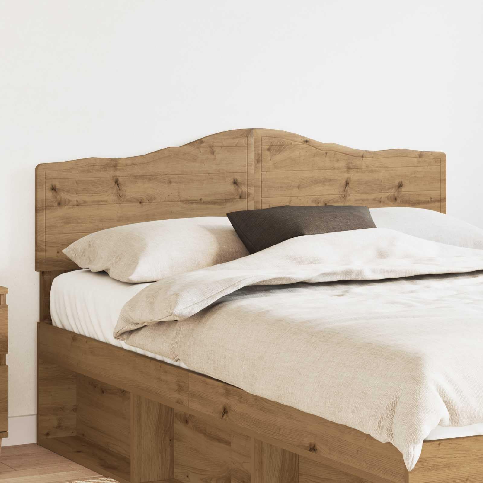 Tomostar Tête de lit, Armoire Tête de lit sur Pied Meuble de Chambre à Coucher Chêne Artisanal 140 cm Bois d'ingénierie