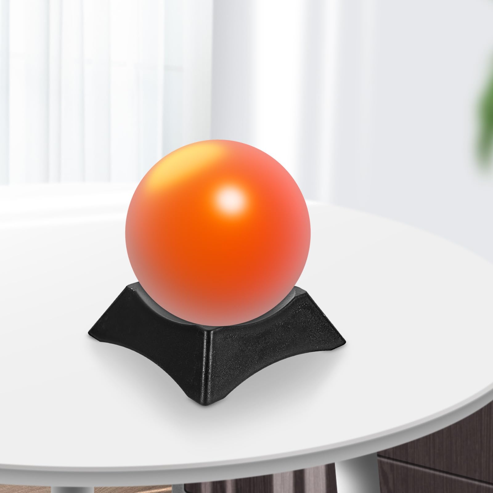 ORFOFE Soportes para Balones Deportivos 10 Piezas Negro, Base Multifuncional Exhibición Baloncesto Fútbol Rugby
